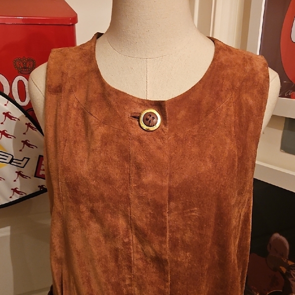 H&M Tan Suede Dress Vintage - Picture 2 of 13